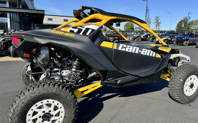 2024 Can-Am® Maverick R X RS with Smart-Shox Carbon Black & Neo Yellow