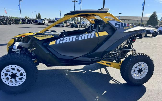 2024 Can-Am® Maverick R X RS with Smart-Shox Carbon Black & Neo Yellow