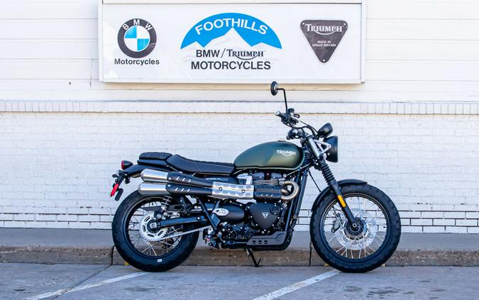 2024 Triumph Scrambler 900 Matte Khaki Green