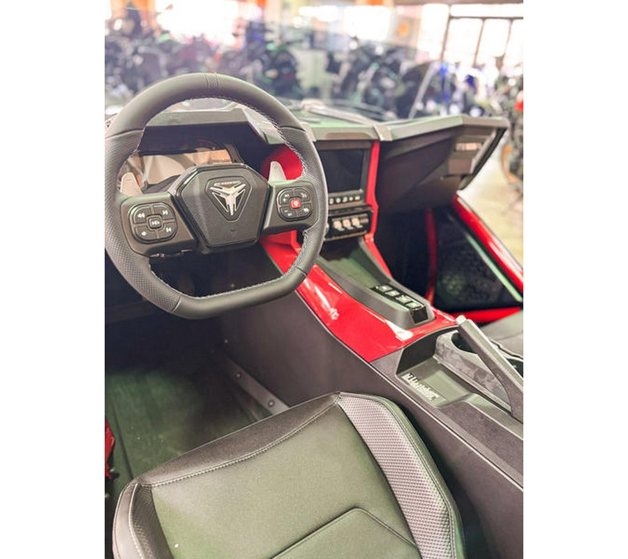 2026 Polaris Slingshot® R AutoDrive Radiant Gray with Indy Red Pearl