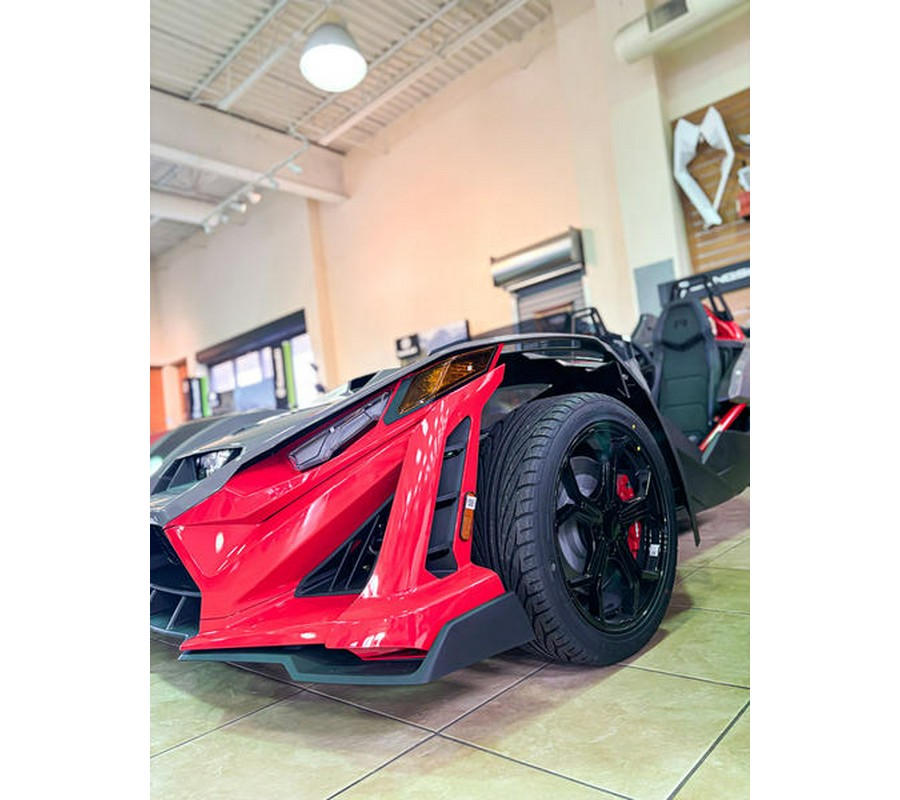 2026 Polaris Slingshot® R AutoDrive Radiant Gray with Indy Red Pearl
