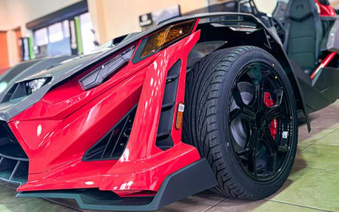 2026 Polaris Slingshot® R AutoDrive Radiant Gray with Indy Red Pearl
