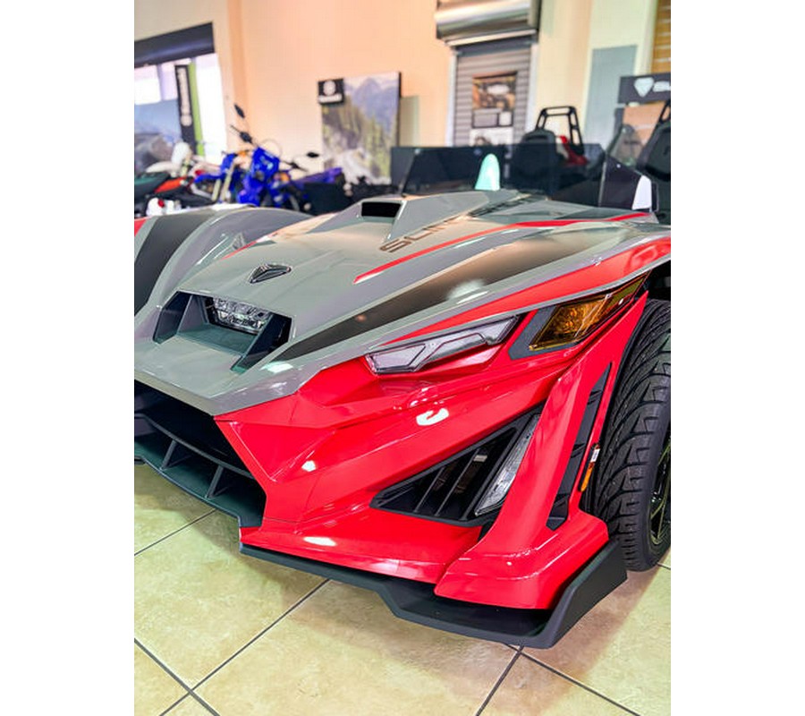 2026 Polaris Slingshot® R AutoDrive Radiant Gray with Indy Red Pearl
