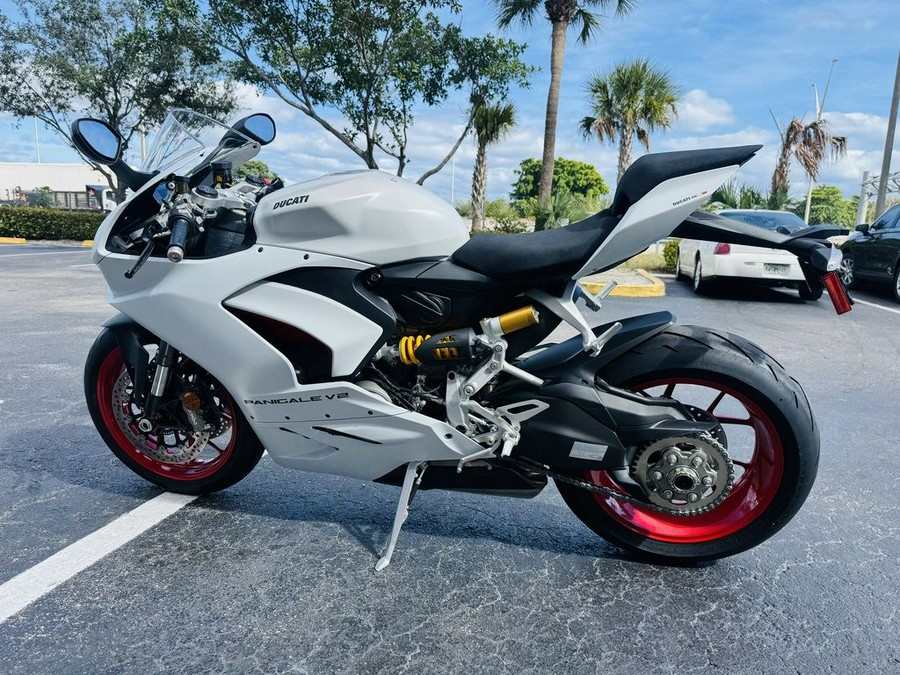 2022 Ducati Panigale V2 White Rosso Livery