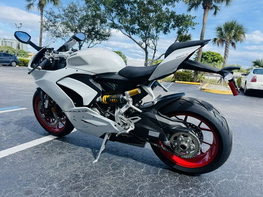 2022 Ducati Panigale V2 White Rosso Livery