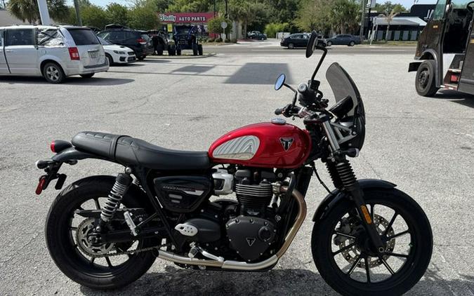 2023 Triumph Speed Twin 900 Chrome Edition Red Hopper