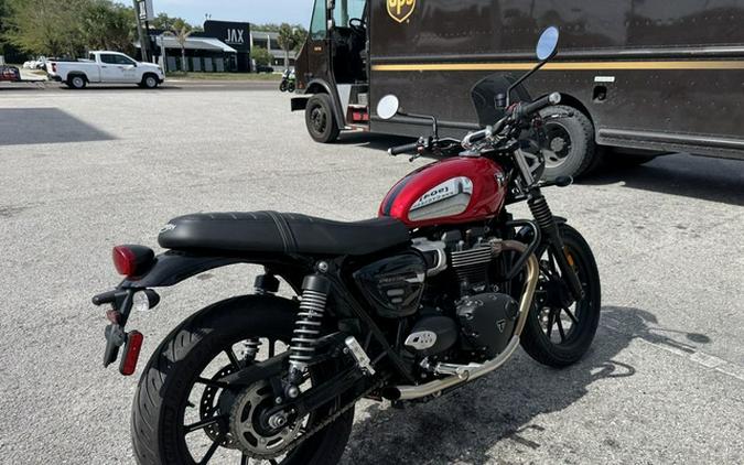 2023 Triumph Speed Twin 900 Chrome Edition Red Hopper