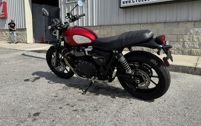 2023 Triumph Speed Twin 900 Chrome Edition Red Hopper