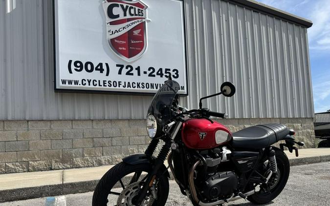2023 Triumph Speed Twin 900 Chrome Edition Red Hopper
