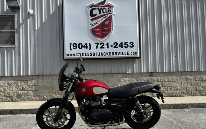 2023 Triumph Speed Twin 900 Chrome Edition Red Hopper