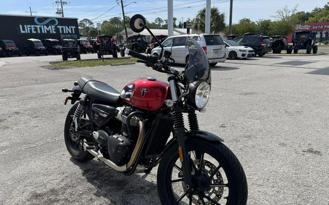 2023 Triumph Speed Twin 900 Chrome Edition Red Hopper