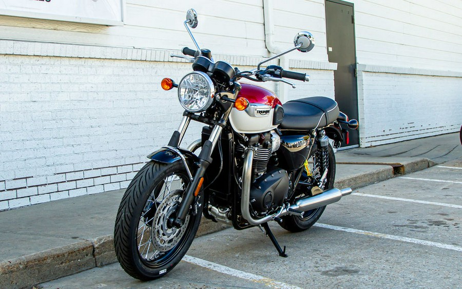 2024 Triumph Bonneville T100 Carnival Red/Fusion White