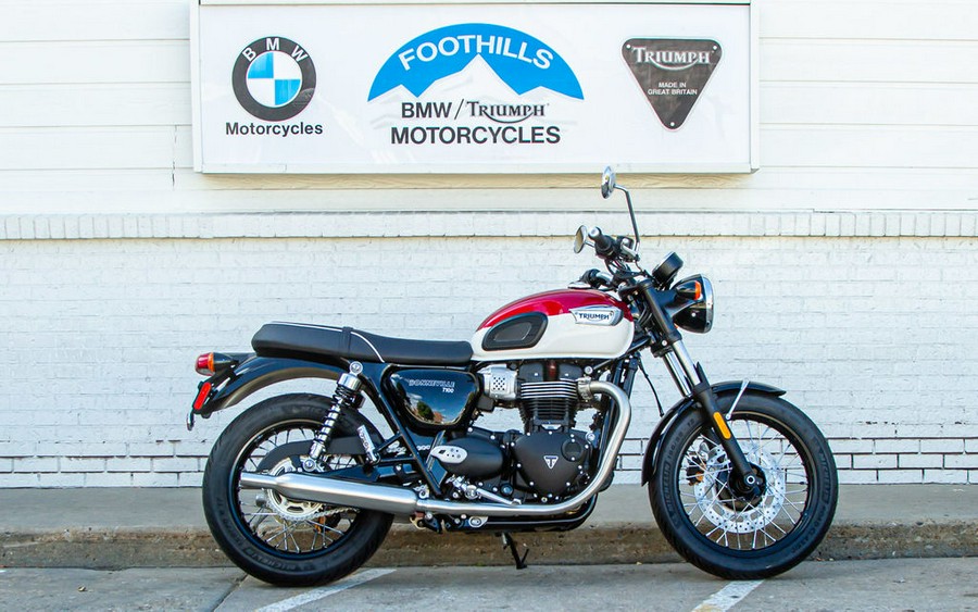 2024 Triumph Bonneville T100 Carnival Red/Fusion White