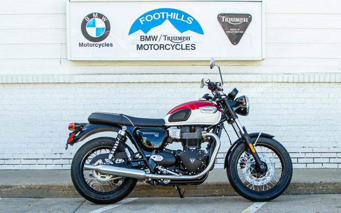 2024 Triumph Bonneville T100 Carnival Red/Fusion White