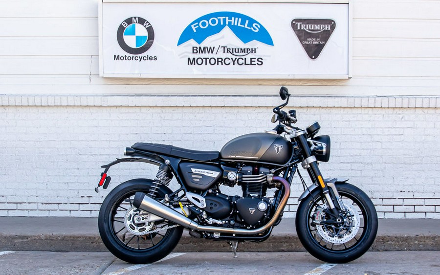 2024 Triumph Speed Twin 1200 Matte Ironstone/Matte Storm Grey