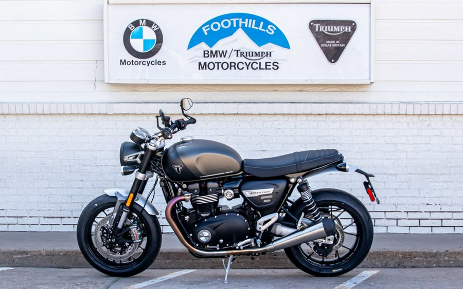 2024 Triumph Speed Twin 1200 Matte Ironstone/Matte Storm Grey