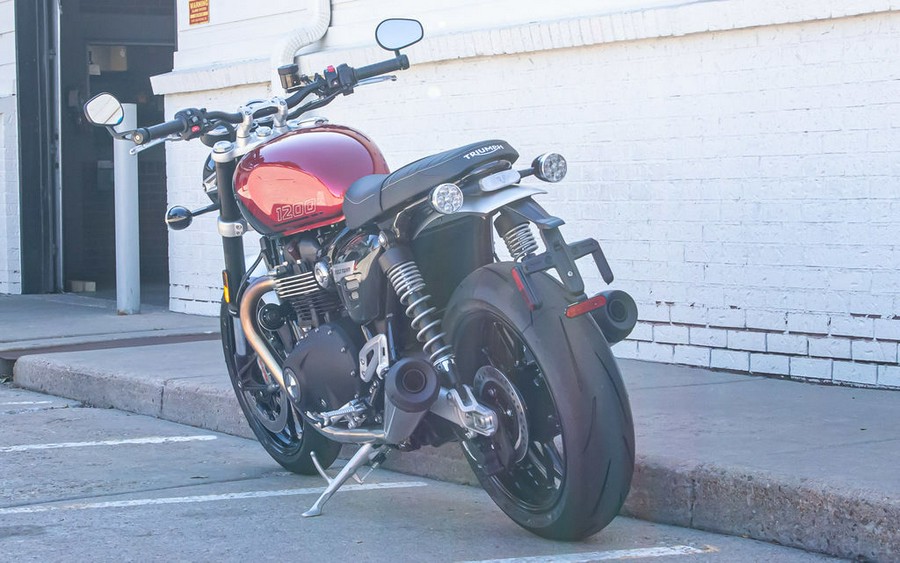 2024 Triumph Speed Twin 1200 Carnival Red/Storm Grey