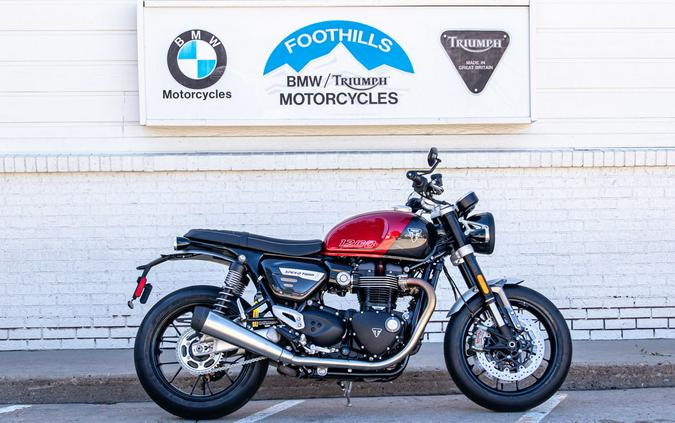 2024 Triumph Speed Twin 1200 Carnival Red/Storm Grey