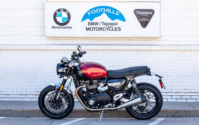 2024 Triumph Speed Twin 1200 Carnival Red/Storm Grey