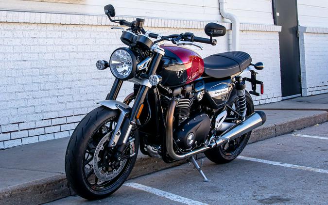 2024 Triumph Speed Twin 1200 Carnival Red/Storm Grey