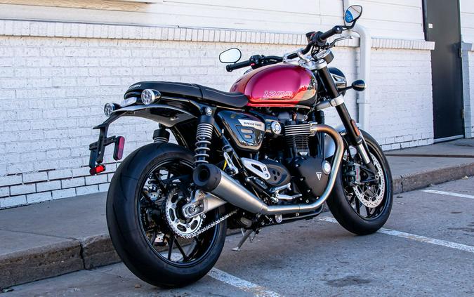 2024 Triumph Speed Twin 1200 Carnival Red/Storm Grey