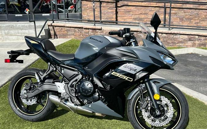 2024 Kawasaki Ninja® 650 Metallic Matte Dark Gray/Metallic Spark Black