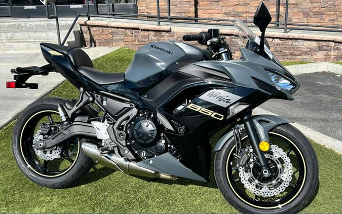 2024 Kawasaki Ninja® 650 Metallic Matte Dark Gray/Metallic Spark Black