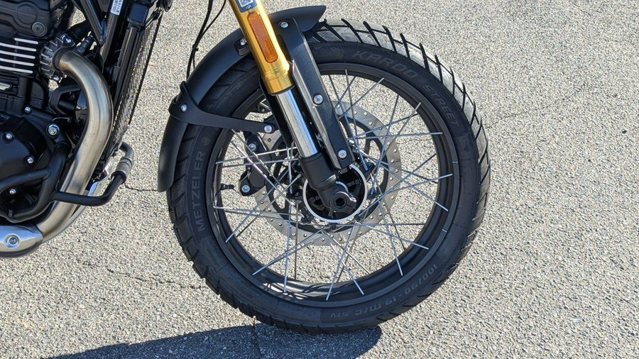 2025 Triumph Scrambler 400 XC Vanilla White