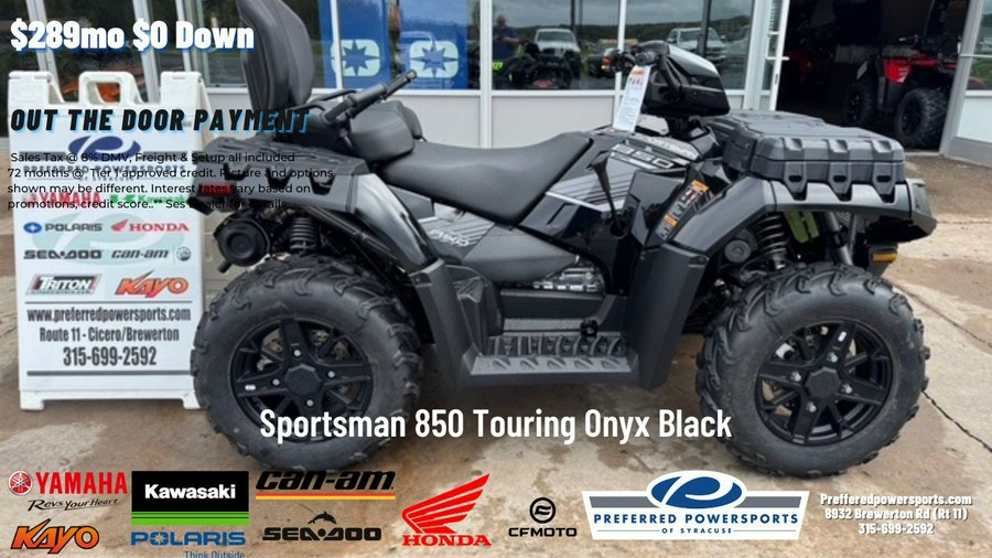 2024 Polaris Industries Sportsman 850 Touring Onyx Black