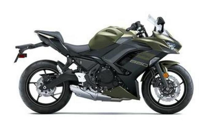 2024 Kawasaki Ninja® 650 Metallic Covert Green/Metallic Spark Black