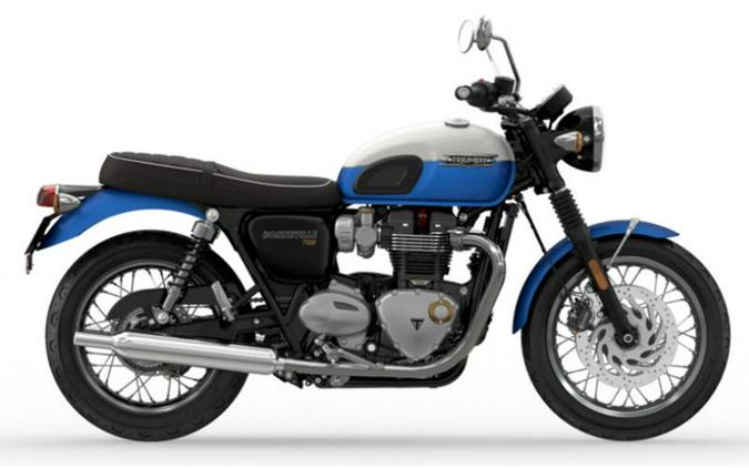 2023 Triumph Bonneville T120 Aegean Blue / Fusion White