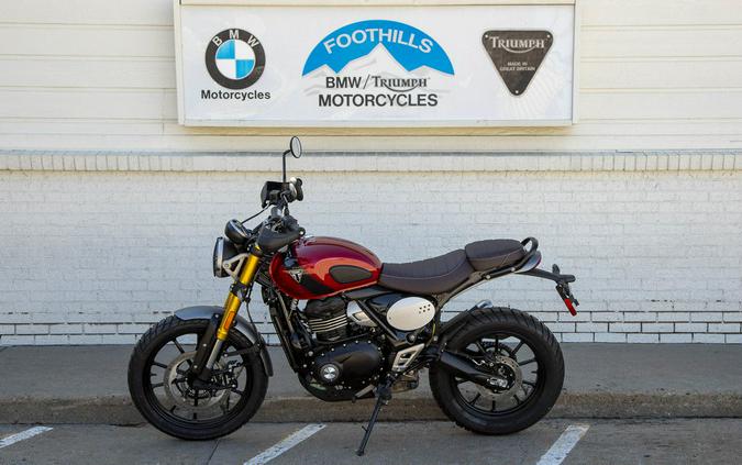 2024 Triumph Scrambler 400 X Carnival Red / Phantom Black