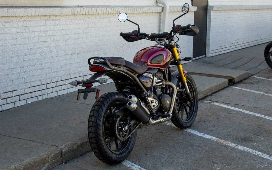 2024 Triumph Scrambler 400 X Carnival Red / Phantom Black