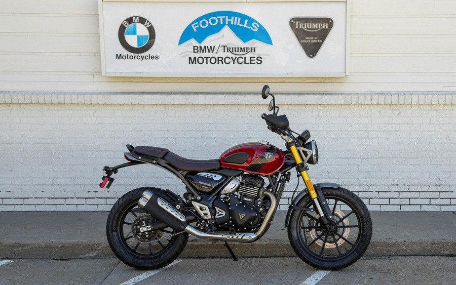 2024 Triumph Scrambler 400 X Carnival Red / Phantom Black