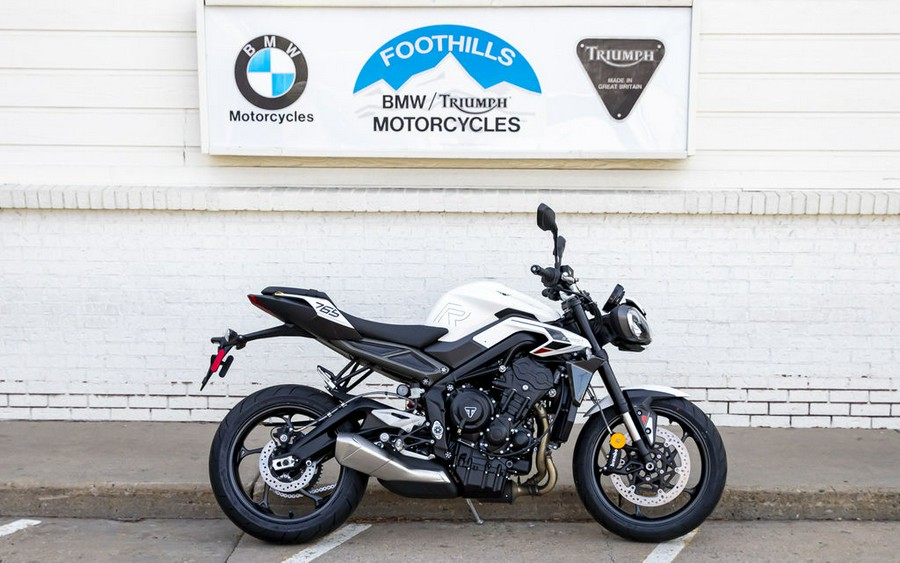 2024 Triumph Street Triple 765 R Crystal White