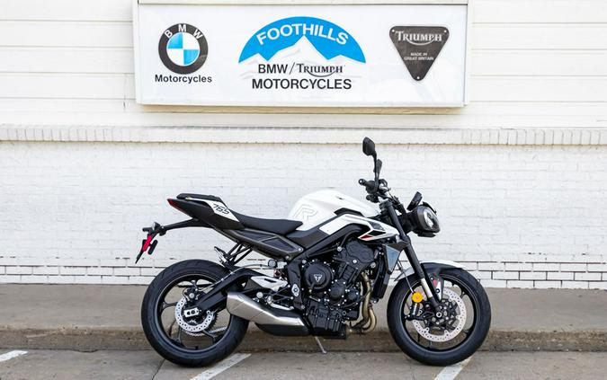 2024 Triumph Street Triple 765 R Crystal White