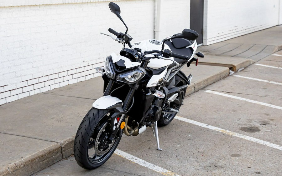 2024 Triumph Street Triple 765 R Crystal White