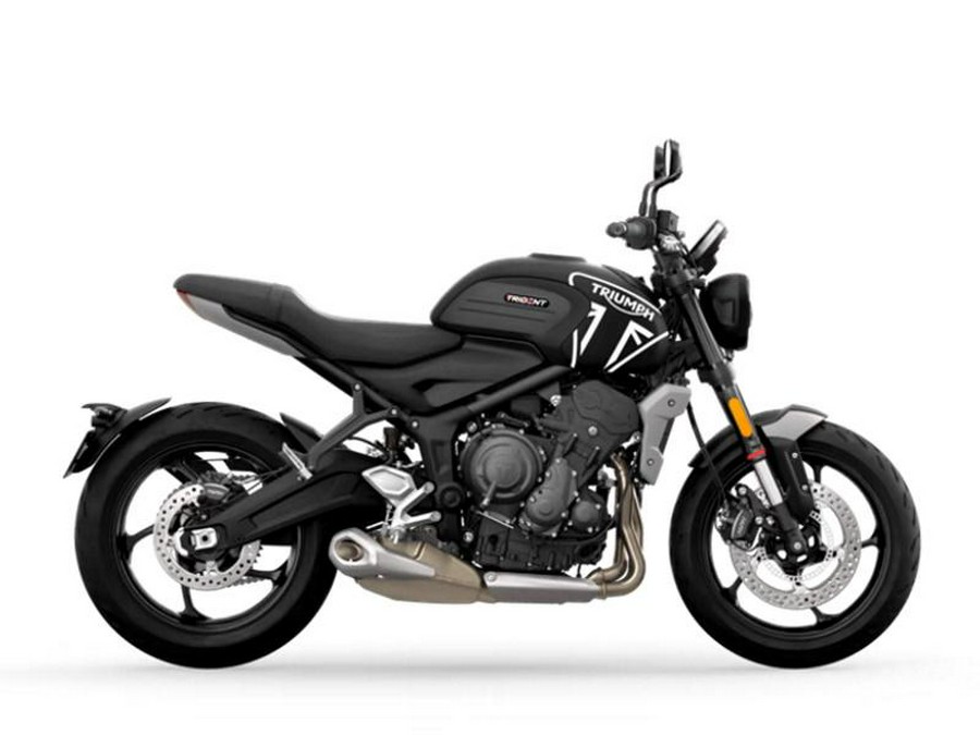 2024 Triumph Trident 660 Matte Jet Black/Matte Silver Ice