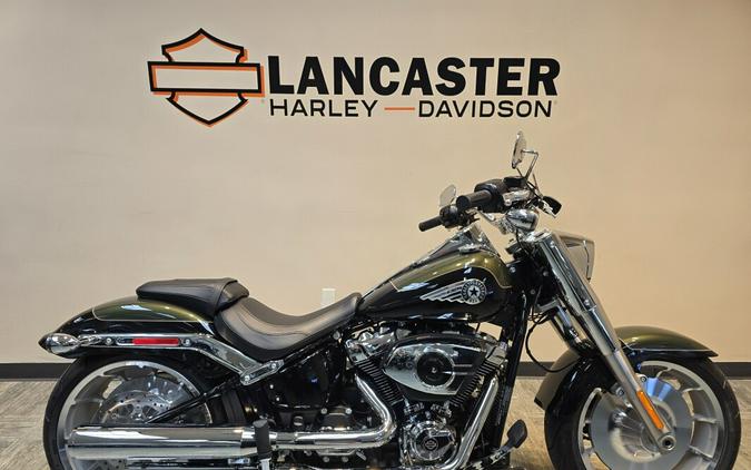 2026 Harley-Davidson® Fat Boy® Olive Steel Metallic / Vivid Black Chrome Trim FLFB