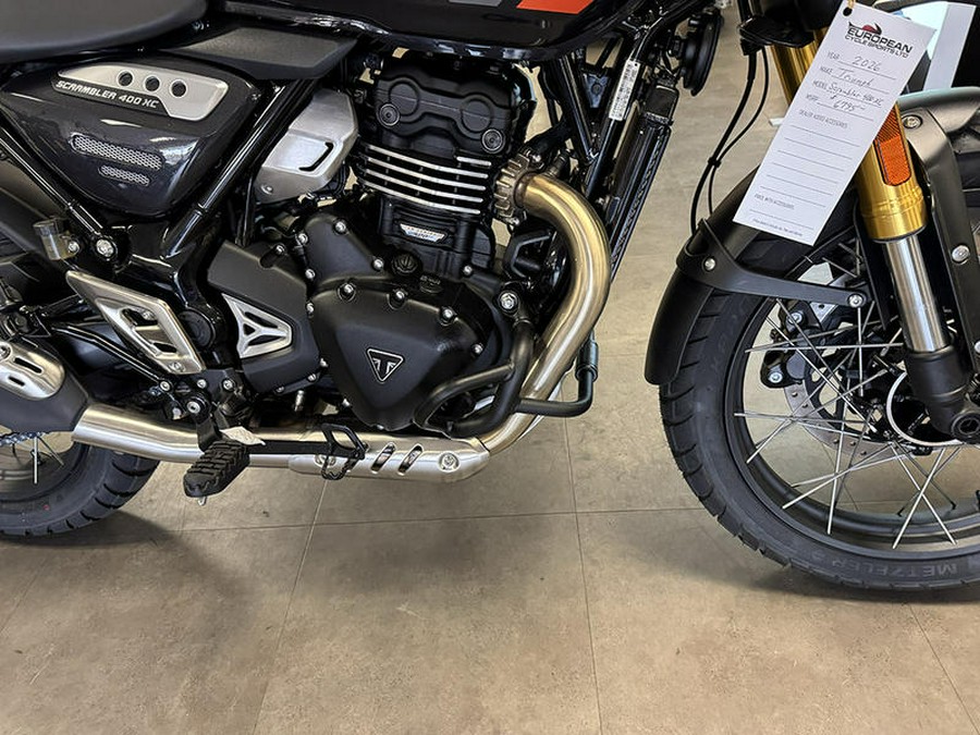 2026 Triumph Scrambler 400 XC Storm Grey
