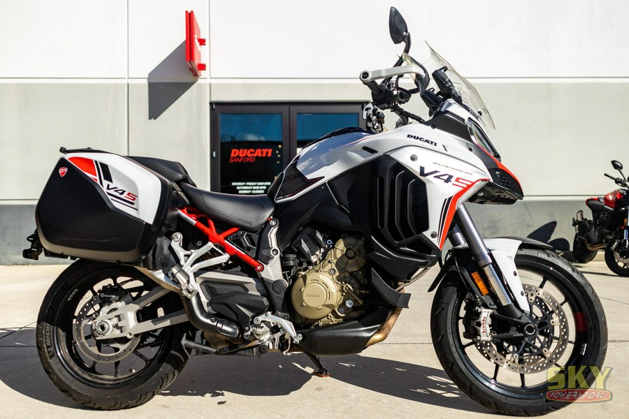2023 Ducati Multistrada V4 S Iceberg White Alloy Wheels TravelRadar