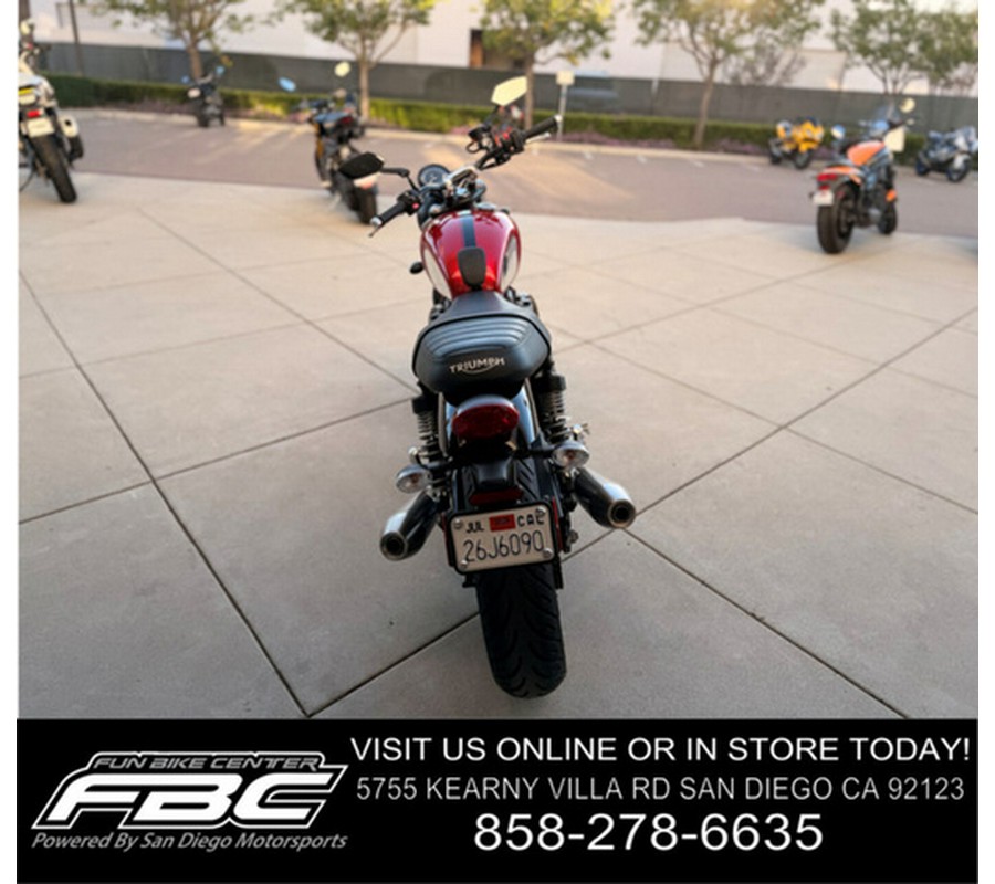 2023 Triumph Speed Twin 900 Chrome Edition Red Hopper Chrome Edition