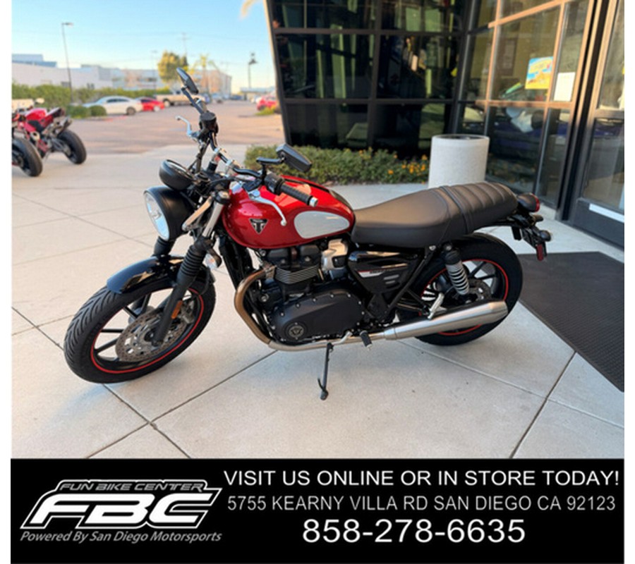 2023 Triumph Speed Twin 900 Chrome Edition Red Hopper Chrome Edition