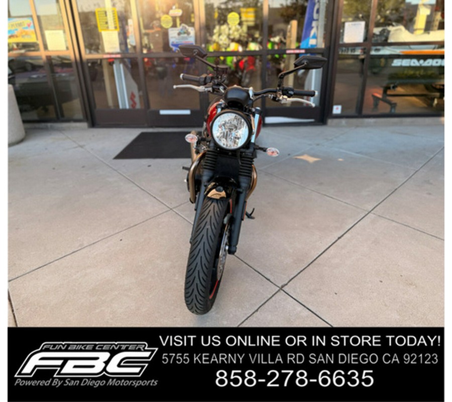 2023 Triumph Speed Twin 900 Chrome Edition Red Hopper Chrome Edition