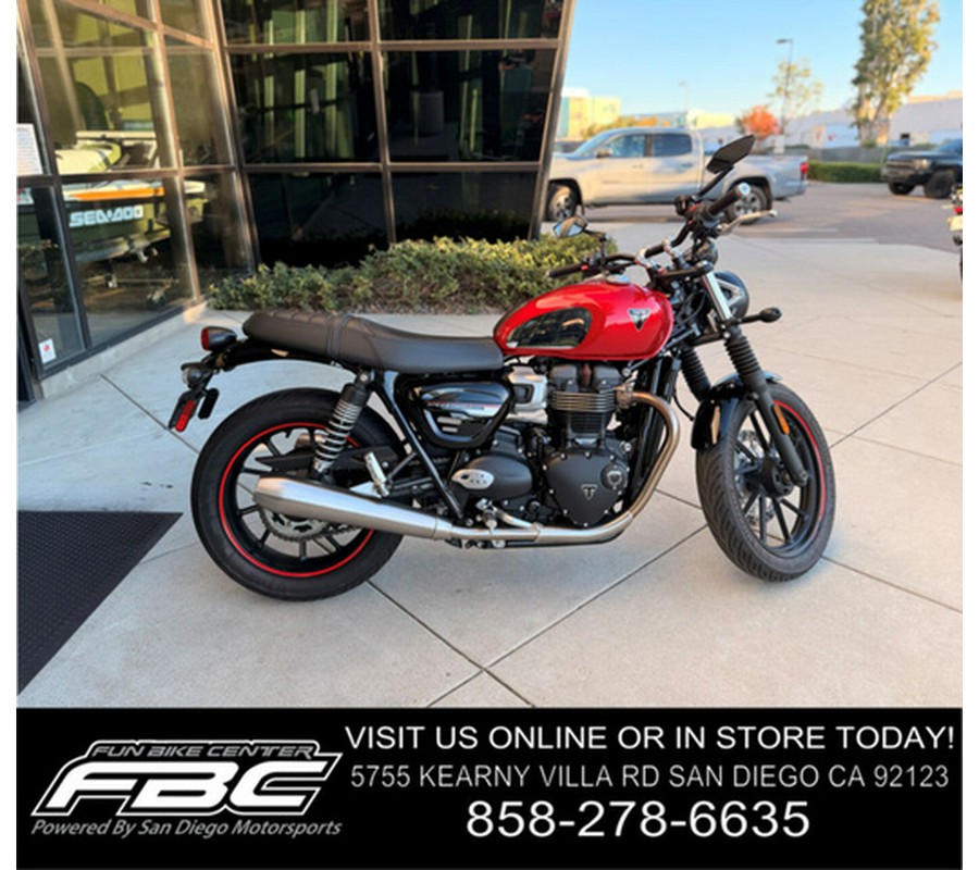 2023 Triumph Speed Twin 900 Chrome Edition Red Hopper Chrome Edition