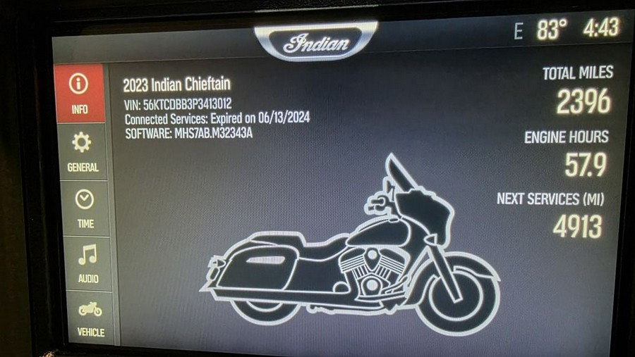 2023 Indian Motorcycle® CHIEFTAIN DARK HORSE, SAGEBRUSH SMOKE, 49ST Dark Horse®