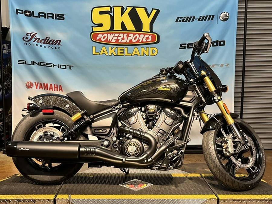 2026 Indian 101 Scout Black Crystal With Super Graphite