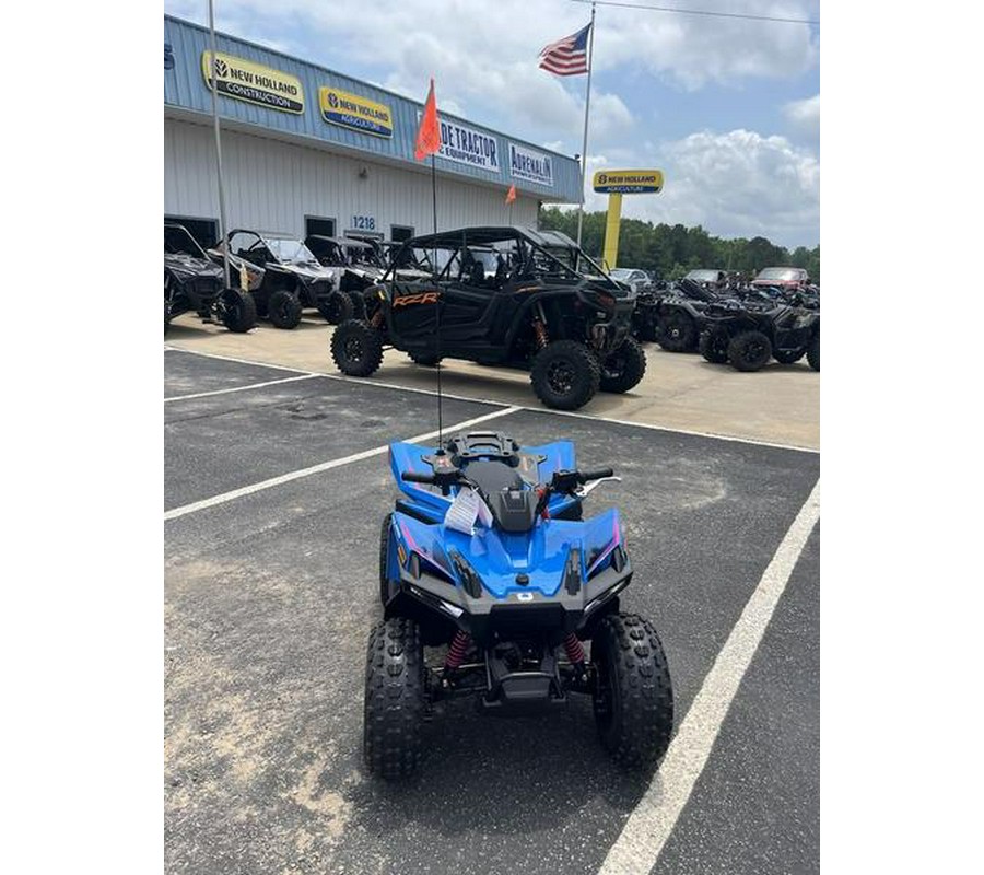 2024 Polaris® Outlaw 70 EFI Velocity Blue/ Fierce Fuscia