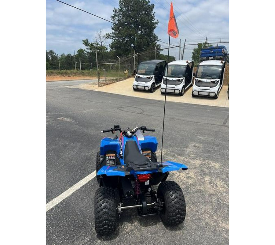 2024 Polaris® Outlaw 70 EFI Velocity Blue/ Fierce Fuscia