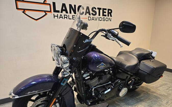 2026 Harley-Davidson® Heritage Classic Purple Abyss Black Cast Wheels FLHC